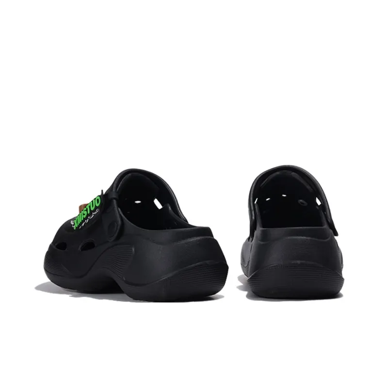 XMISTUO Bear DIY Trendy Minimalist Style 6.0cm Height Increasing External Wear Summer Closed Toe Clogs Women's-2