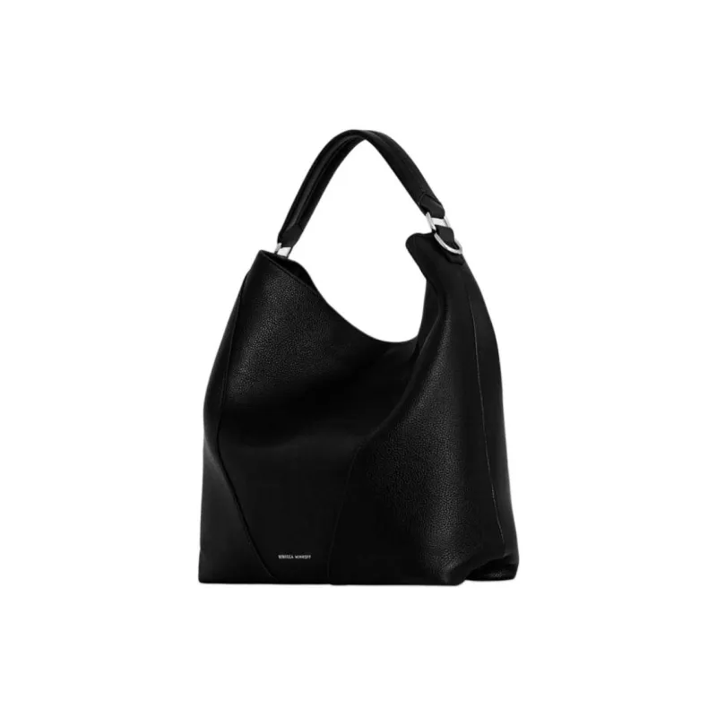 REBECCA MINKOFF Genuine Leather Handbag Shoulder Bag Women's Black-1