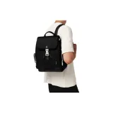 RIMOWA Never Still Canvas With Full Grain Leather Backpack Small Size Men's Black