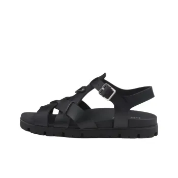 PRADA Triangle logo Sandals