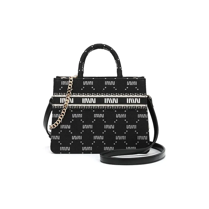 SEPTWOLVES Polyester Crossbody Bags Handbags Regular Women's Black-0
