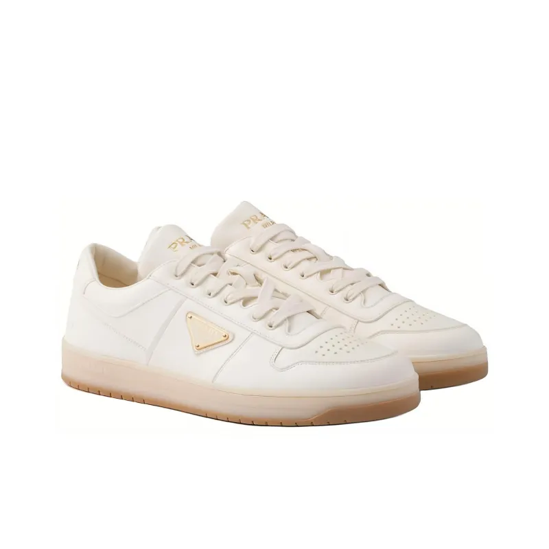 PRADA Downtown Low Top Skateboard Shoes Men's White-1
