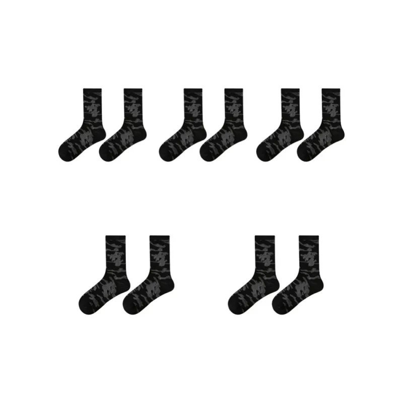 Vine Color Mid Calf Socks Women's 5 Pack-3