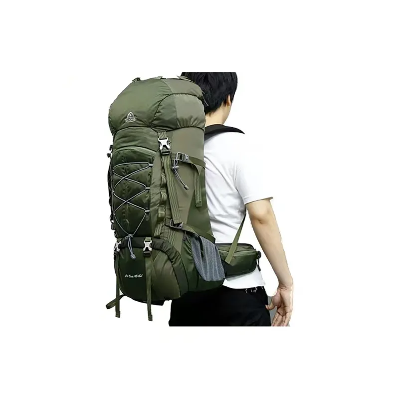 AIONE Nylon Backpack Tubas Unisex Green, Blue, Red-1