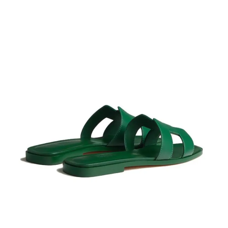 HERMES Oran Slip Resistant Slide Slippers Women's Green-3