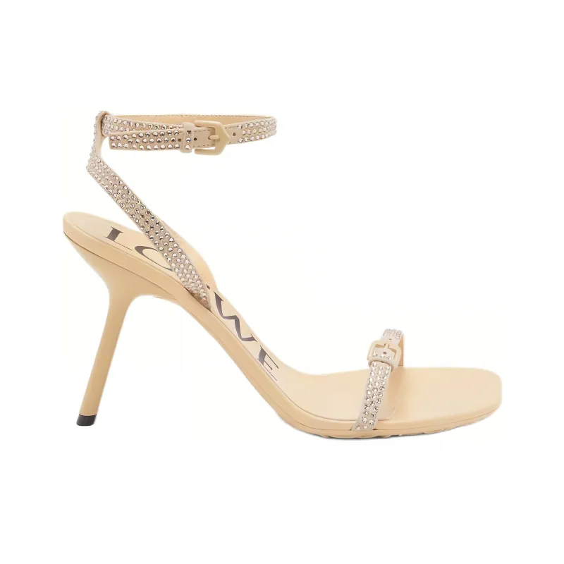 LOEWE Petal One Strap Sandals 9cm Women's Beige-1