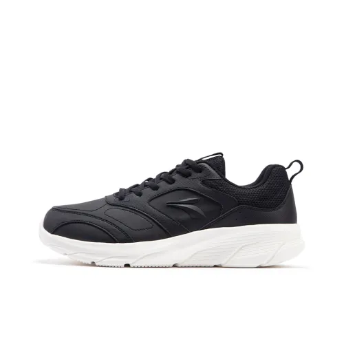 361° Cushioned Water-Resistant Lightweight Low-Top Casual Running Shoes Men's Black White