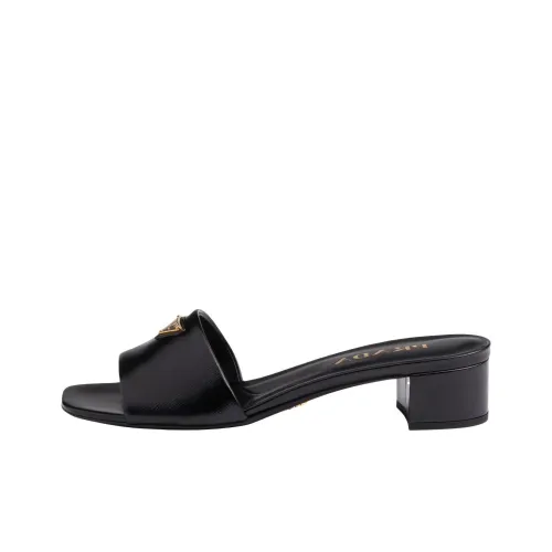 PRADA 35mm Logo-appliqué Mules