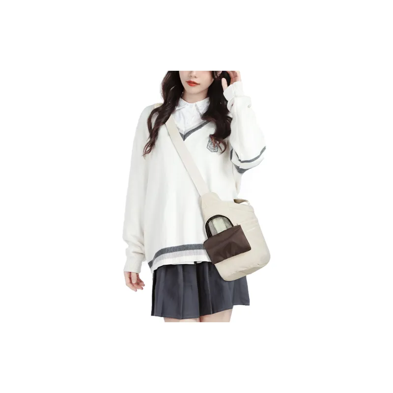 JEANSWEST Fabric One Shoulder Handbag Unisex Multicolor-5