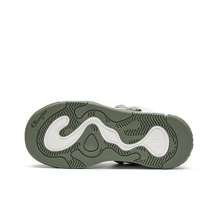 Champion Puffed Donut Low Top Skateboard Shoes Men's Milk White/Velvet Brown-4