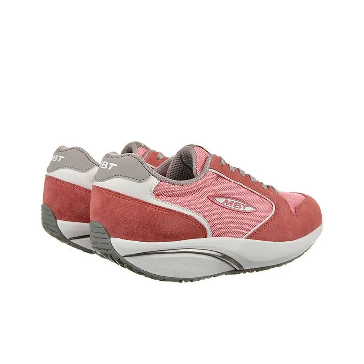 MBT Breathable Anti Slip And Wear Resistant Height Increasing Low Top Casual Shoes Women's Pink-3