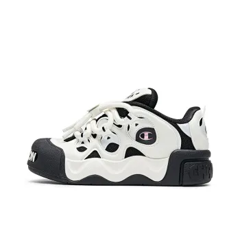 Champion Puffed Donut Skateboard Shoes Women's Black White