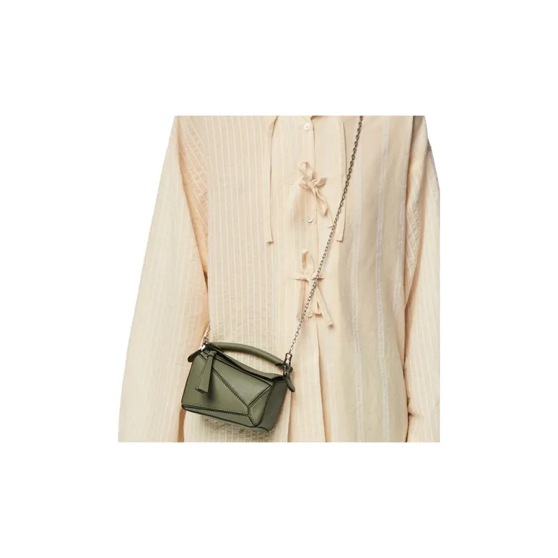 LOEWE Puzzle Calfskin Geometric Bag Puzzle Bag Handbag Shoulder Bag Crossbody Bag Nano Women's Jasper-6