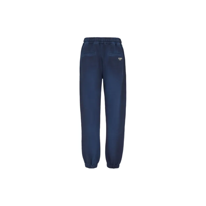 FENDI Logo Embroidered Track Trousers-1