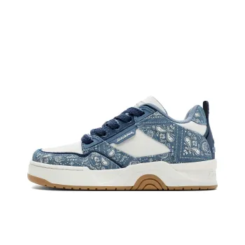 Dickies Paisley Trendy And Cool Low Top Skateboard Shoes Men's White Blue