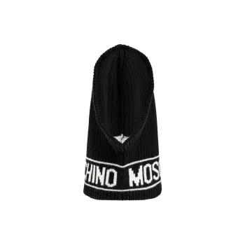 MOSCHINO Logo-intarsia Knit Balaclava