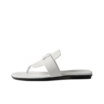 HERMES Galerie Flip Flops Women's White