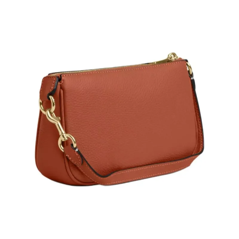 COACH Observed By Us Collaboration Nolita Pebbled Leather Handbag, Shoulder Bag Women's Faded Orange & Multicolor-1
