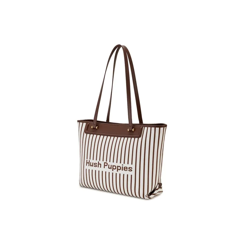 Hush Puppies Split Cow Leather With Synthetic Leather Shoulder Bag Tubas Women's Black/Brown-7