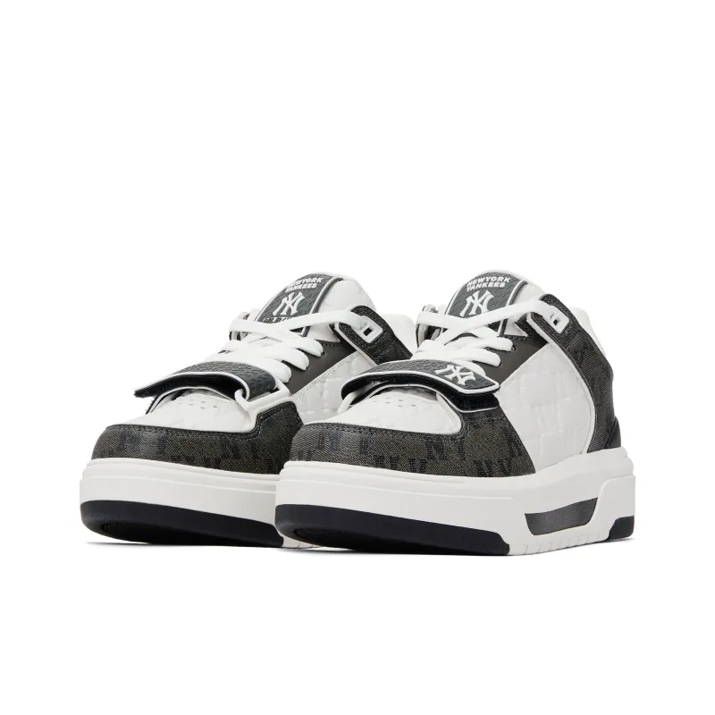 MLB Chunky Liner Low Top Skateboard Shoes Unisex Black White-2