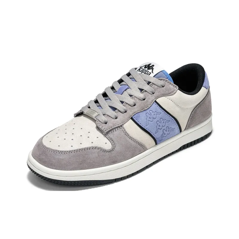 Kappa Back to Back Anti Slip Wear Resistant Low Top Skateboard Shoes Unisex Pelican Gray-2