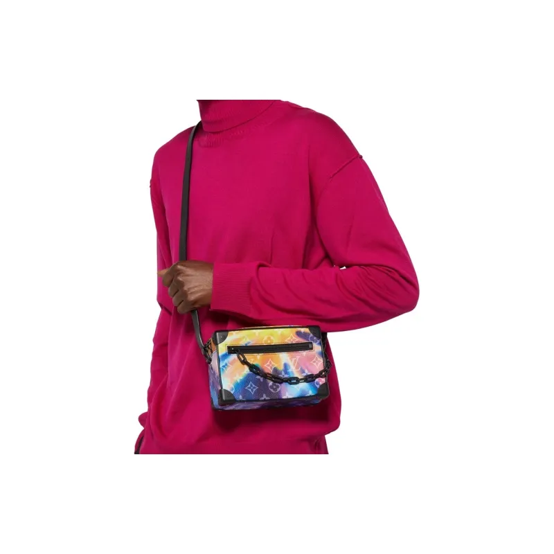 LOUIS VUITTON Mini Soft Trunk Sunset Monogram Multicolor-6