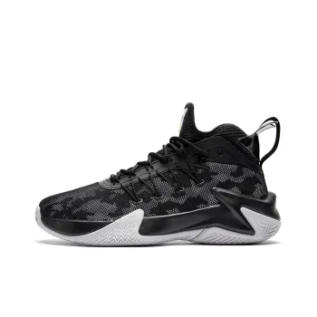 QIAODAN Broken Shadow 1.0 Basketball Shoes Men Low Top Black Gold