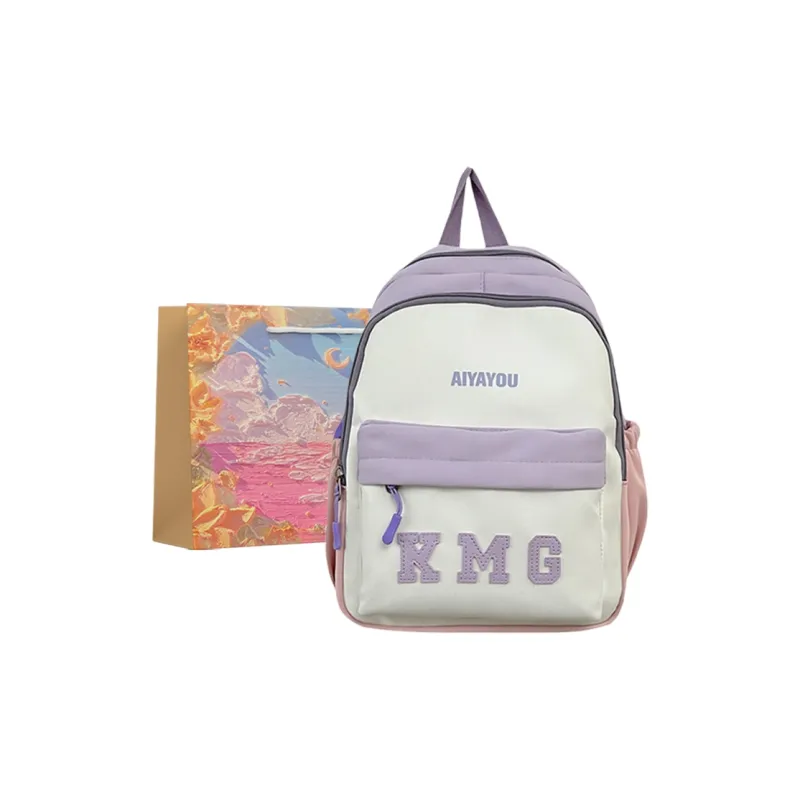 BRINCH Nylon Backpack Women's Pink/Blue/Purple/Black/Yellow/Green-7