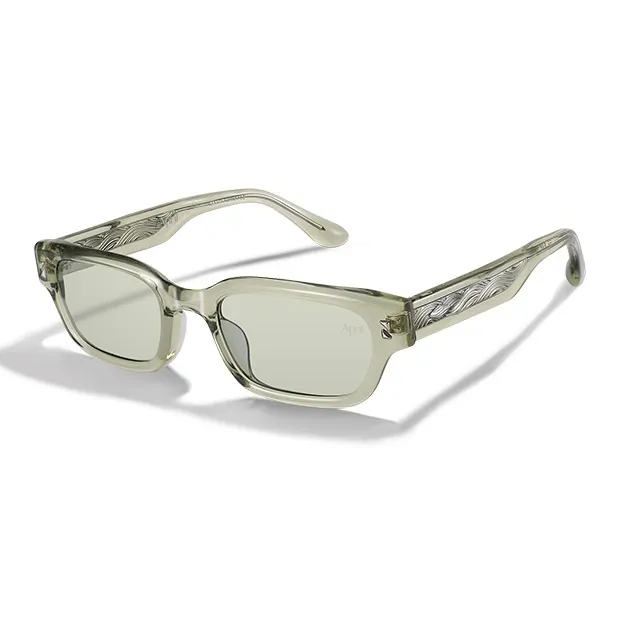 APRIL Plate Frame Irregular Shape Sunglasses Unisex-5