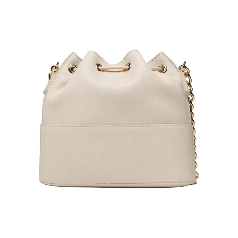 MOSCHINO Faux Leather Artificial Leather Crossbody Bag Shoulder Bag Women's Light Brown-3