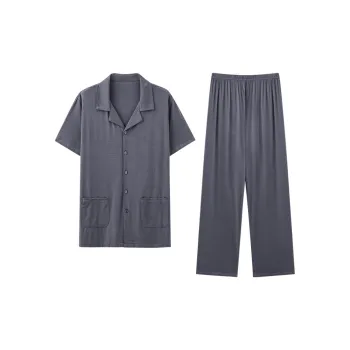 Ordifen Pajama Set Men's Gray Black