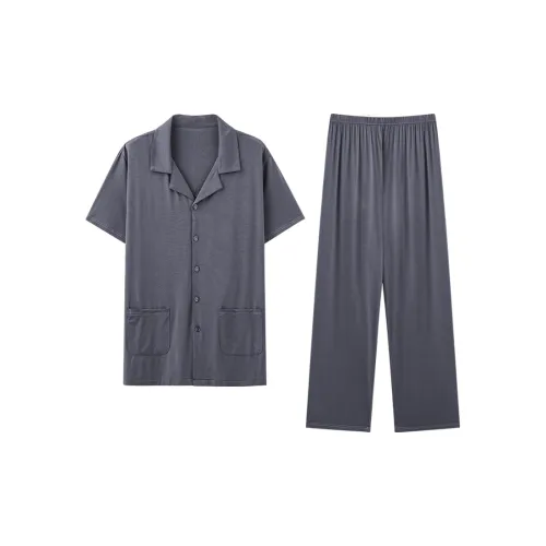 Ordifen Pajama Set Men's Gray Black