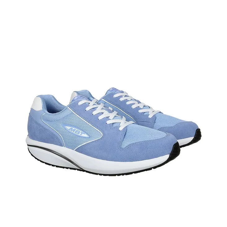 MBT Breathable Support Height Increasing Rebound Anti Slip And Wear Resistant Low Top Casual Shoes Women's Blue-2