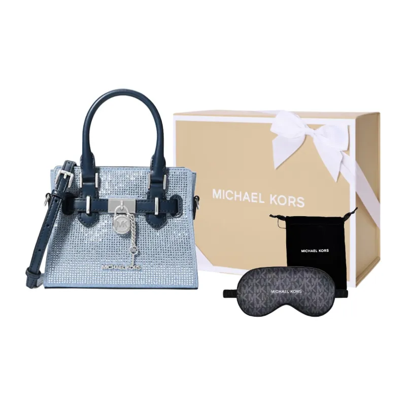 MICHAEL KORS Hamilton Series Washable Denim Handbag Shoulder Bag Crossbody Bag Extra Small Women's Denim Blue-6