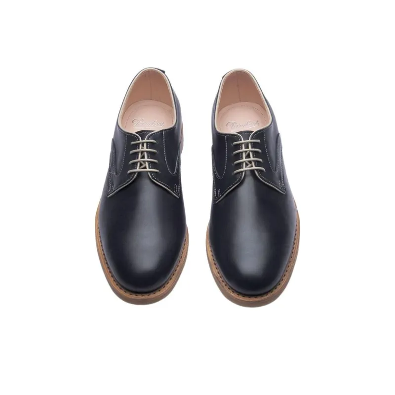Paraboot Saphir Casual Single Shoes 3.5cm Women's Marine Blue-3