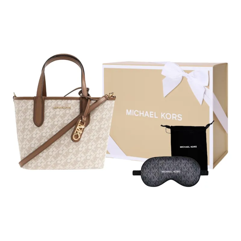 MICHAEL KORS PVC Tote Bag Shopping Bag Shoulder Bag Handbag Women's Khaki-5