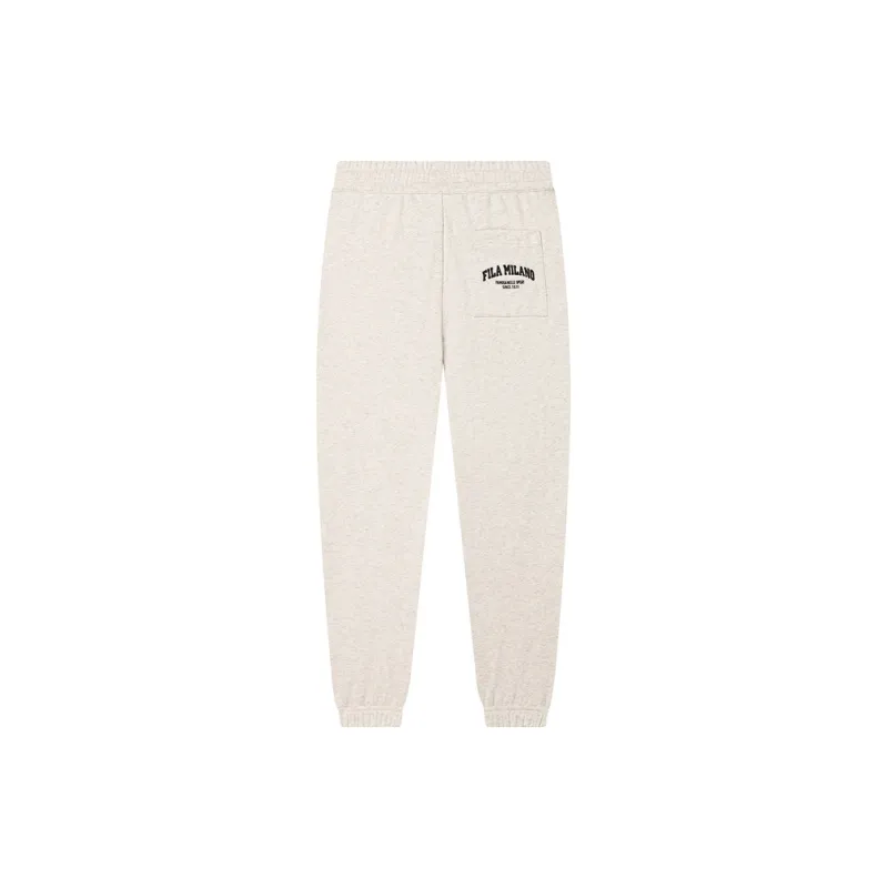 FILA FILA MILANO Italian Luxury Sports Collection Knitted Sports Pants Men's Light Khaki Heather Gray-1