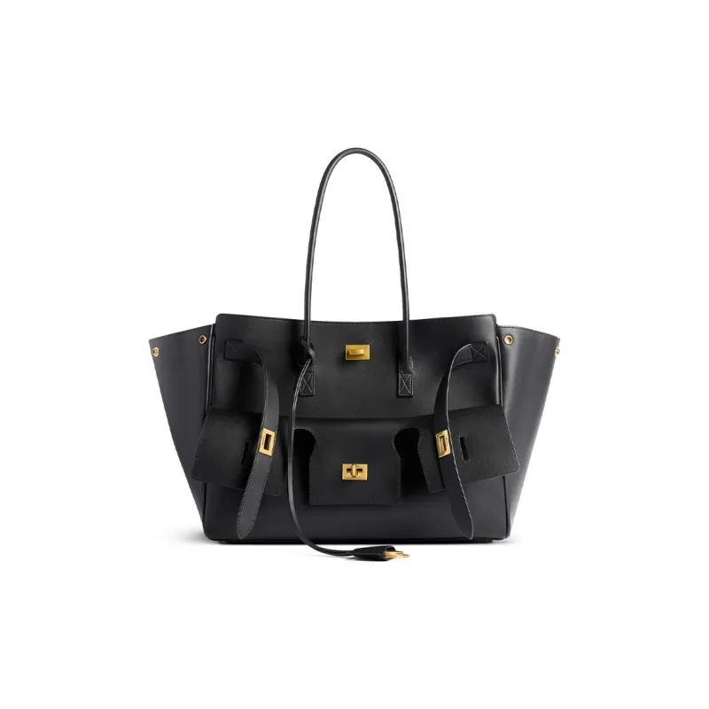 Balenciaga Bel Air Medium Carry All Bag Black-0