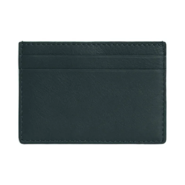 Strathberry Calfskin Card Holder Women's Dark Green-1