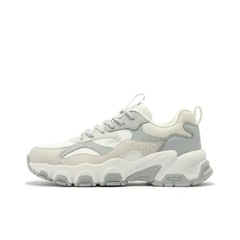 361° Zhuzhu 2 Deer 2 Height Increasing Wear Resistant Low Top Chunky Sneakers Women's White Gray