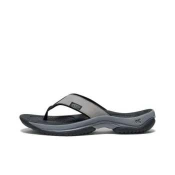 KEEN Odor-Resistant Slip-Resistant Antibacterial Flip Flops Men's Gray