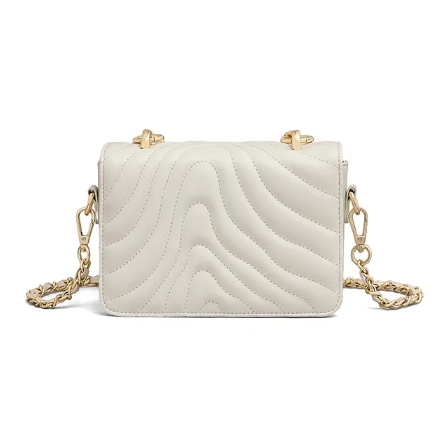 VINEY Cow Leather Shoulder Bag Crossbody Bag Regular Women's Ecru-4
