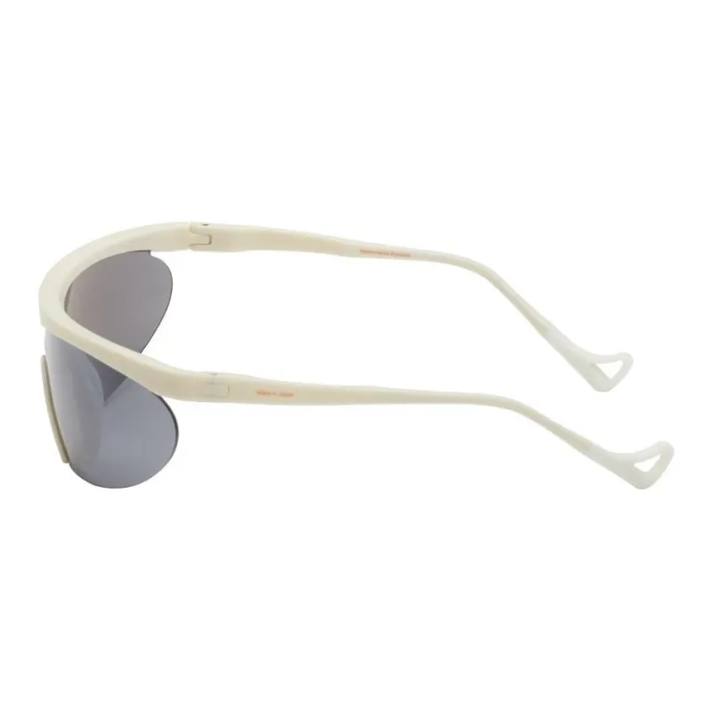 District Vision Acetate Irregular Shape Sunglasses Women's White-1