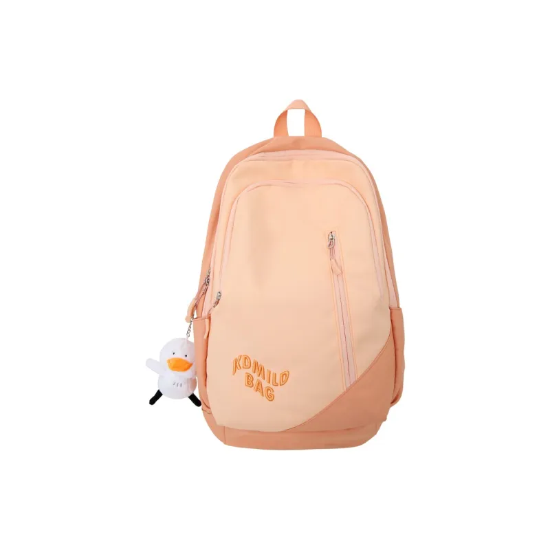 KAMLUI Nylon Backpack Unisex Red/Light Gray/Black/Orange Red/Khaki/Blue-11