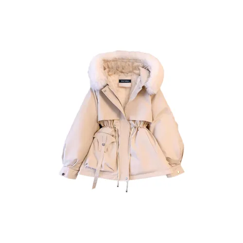 IDLE SOUL Puffer Jackets Women's Off White