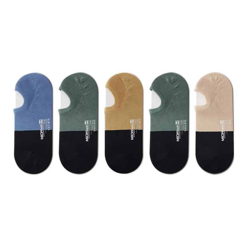 MIIOW No Show Socks Men's 5 Pack-2