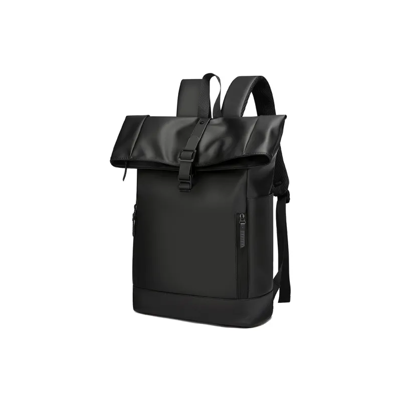 BAODIDAISHU Nylon Fabric Backpack Men's Black-1