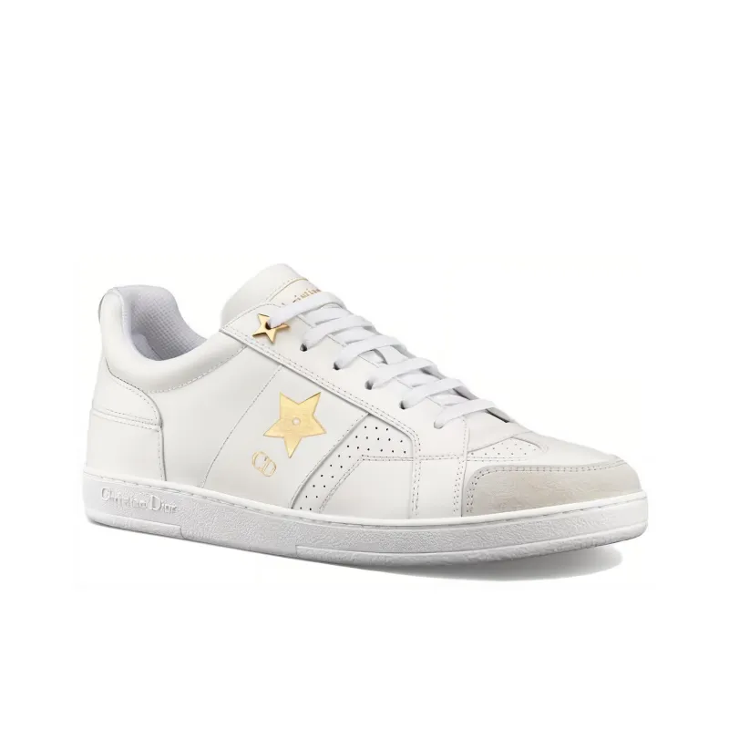 DIOR Star Platform Shoes Low Top Stylish Skateboarding Shoes Women's White-1