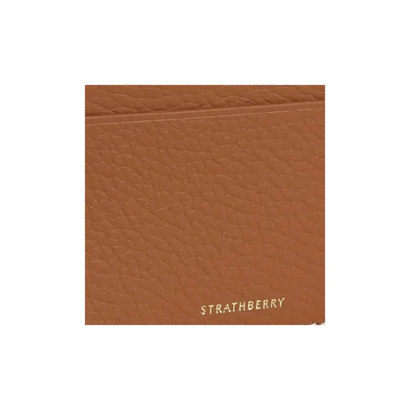 Strathberry Calfskin Card Holder Women's Brown-2