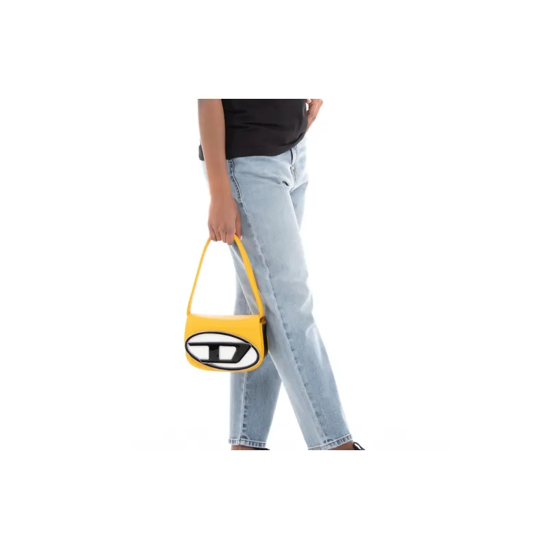 DIESEL Cow Leather 1DR Bag, Portable Crossbody Bag, Shoulder Bag Women's-6
